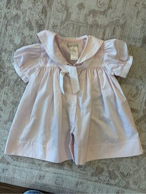 Petit Ami Light Pink Sailor Collar Dressy Top